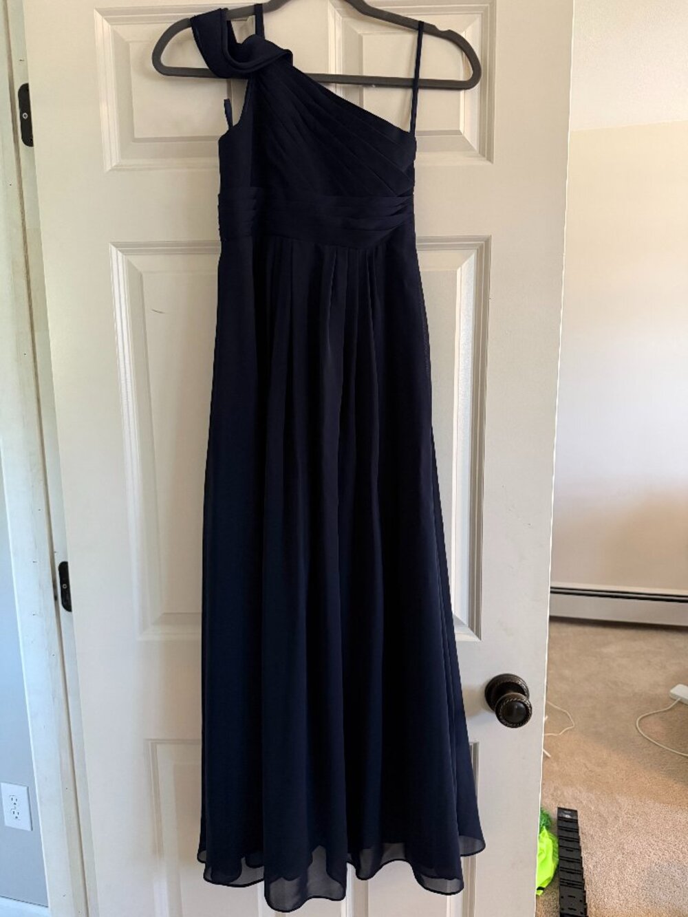 Junior Girls Navy Long Dress Size Girls M